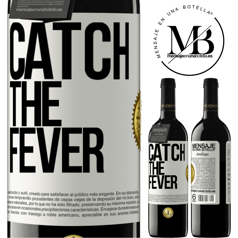 24,95 € Free Shipping | Red Wine RED Edition Crianza 6 Months Catch the fever White Label. Customizable label Aging in oak barrels 6 Months Harvest 2019 Tempranillo