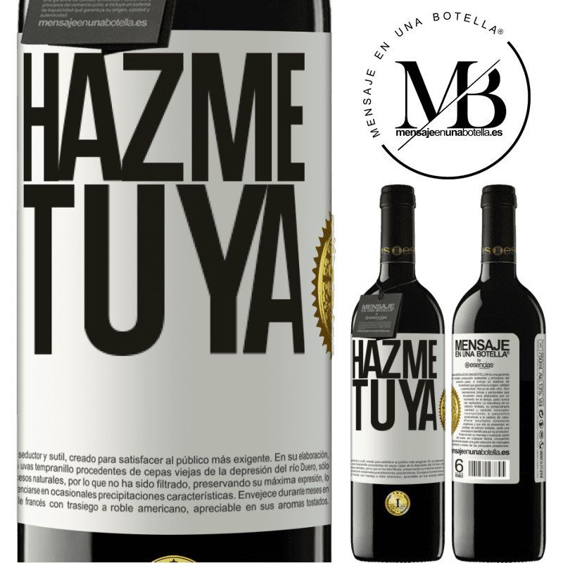 39,95 € Envío gratis | Vino Tinto Edición RED MBE Reserva Hazme tuya Etiqueta Blanca. Etiqueta personalizable Reserva 12 Meses Cosecha 2015 Tempranillo
