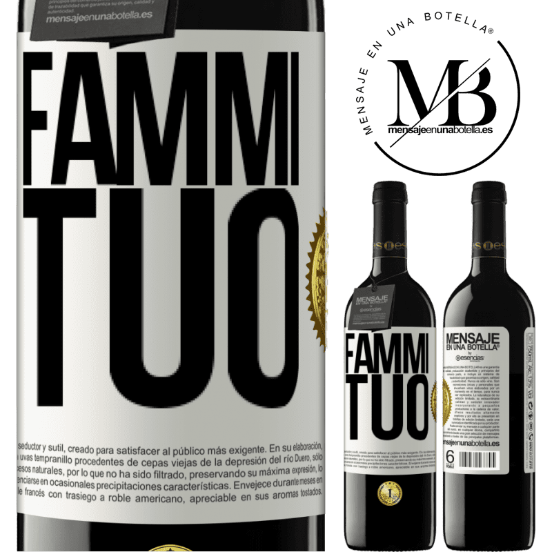 39,95 € Spedizione Gratuita | Vino rosso Edizione RED MBE Riserva Fammi tuo Etichetta Bianca. Etichetta personalizzabile Riserva 12 Mesi Raccogliere 2015 Tempranillo