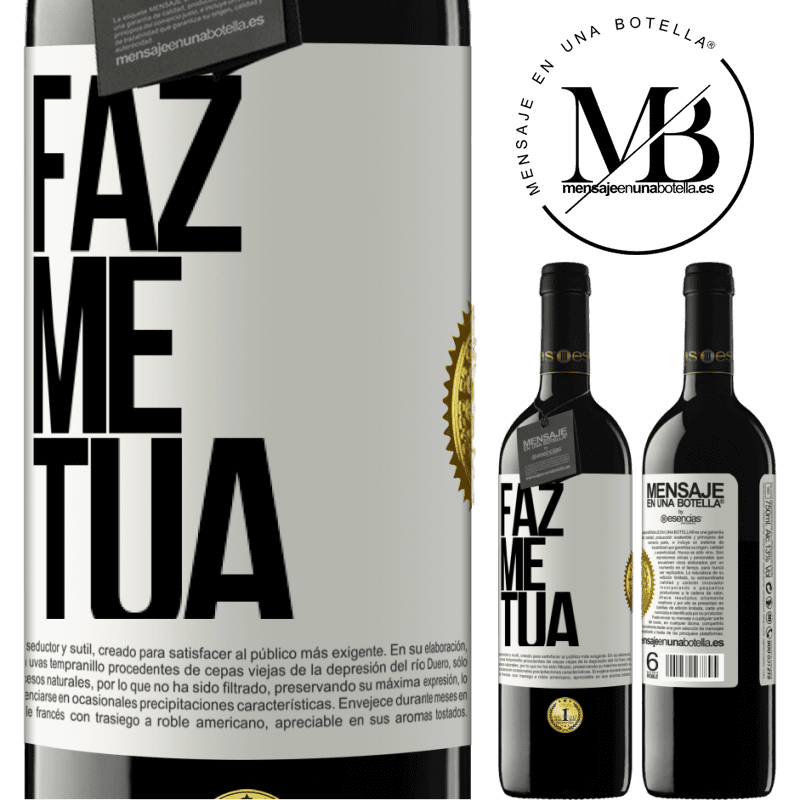39,95 € Envio grátis | Vinho tinto Edição RED MBE Reserva Faz me tua Etiqueta Branca. Etiqueta personalizável Reserva 12 Meses Colheita 2015 Tempranillo