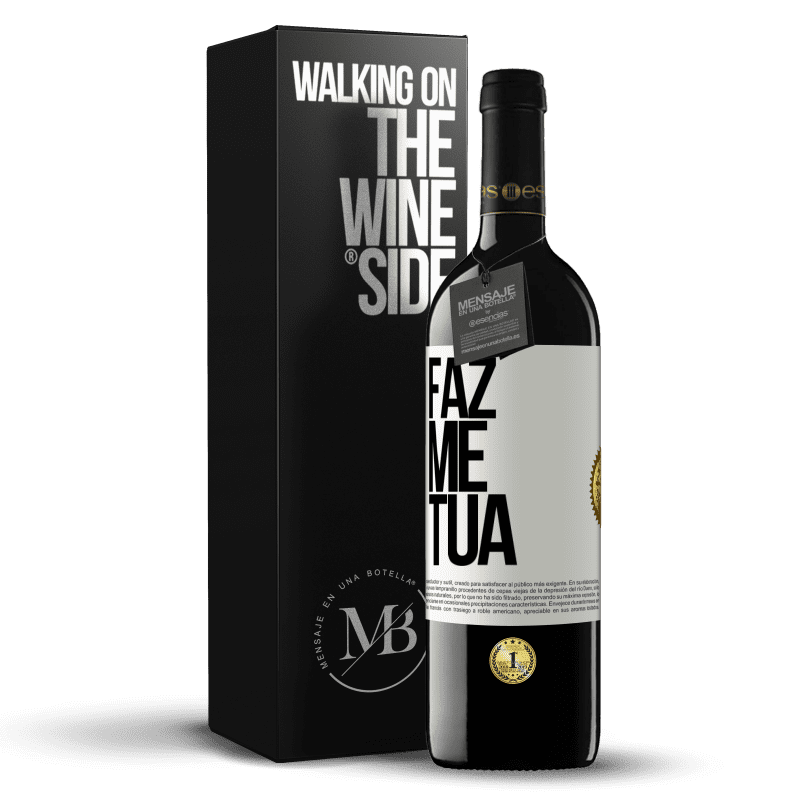 39,95 € Envio grátis | Vinho tinto Edição RED MBE Reserva Faz me tua Etiqueta Branca. Etiqueta personalizável Reserva 12 Meses Colheita 2015 Tempranillo