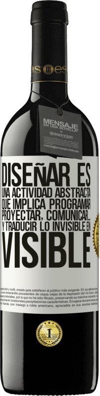 «Diseñar es una actividad abstracta que implica programar, proyectar, comunicar… y traducir lo invisible en visible» Edición RED MBE Reserva