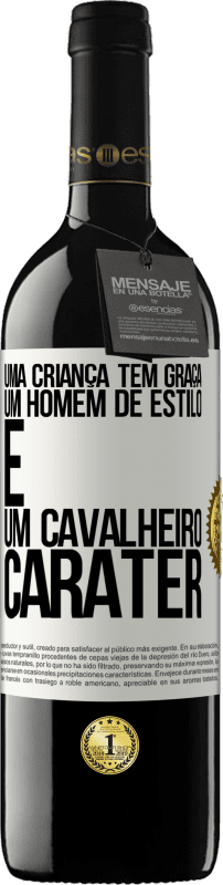 39,95 € | Vinho tinto Edição RED MBE Reserva Uma criança tem graça, um homem de estilo e um cavalheiro, caráter Etiqueta Branca. Etiqueta personalizável Reserva 12 Meses Colheita 2015 Tempranillo