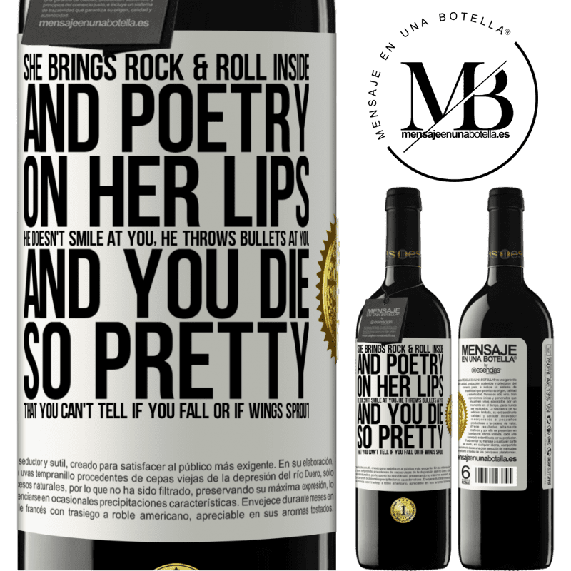 39,95 € Free Shipping | Red Wine RED Edition MBE Reserve She brings Rock & Roll inside and poetry on her lips. He doesn't smile at you, he throws bullets at you, and you die so White Label. Customizable label Reserve 12 Months Harvest 2014 Tempranillo