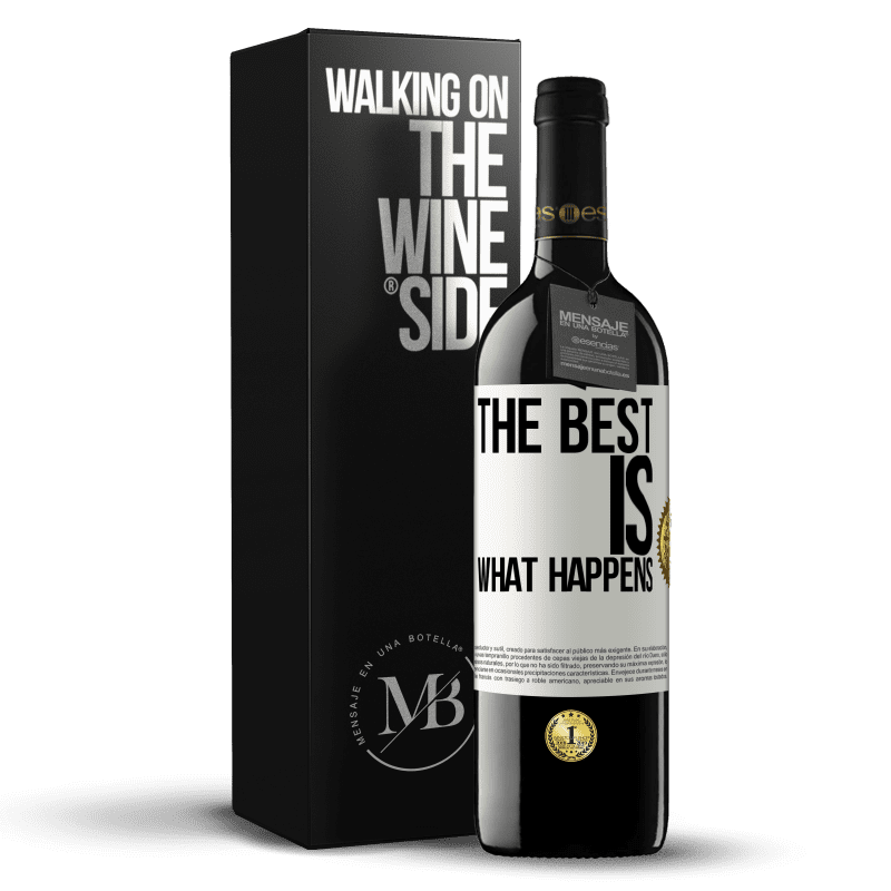 39,95 € Free Shipping | Red Wine RED Edition MBE Reserve The best is what happens White Label. Customizable label Reserve 12 Months Harvest 2014 Tempranillo