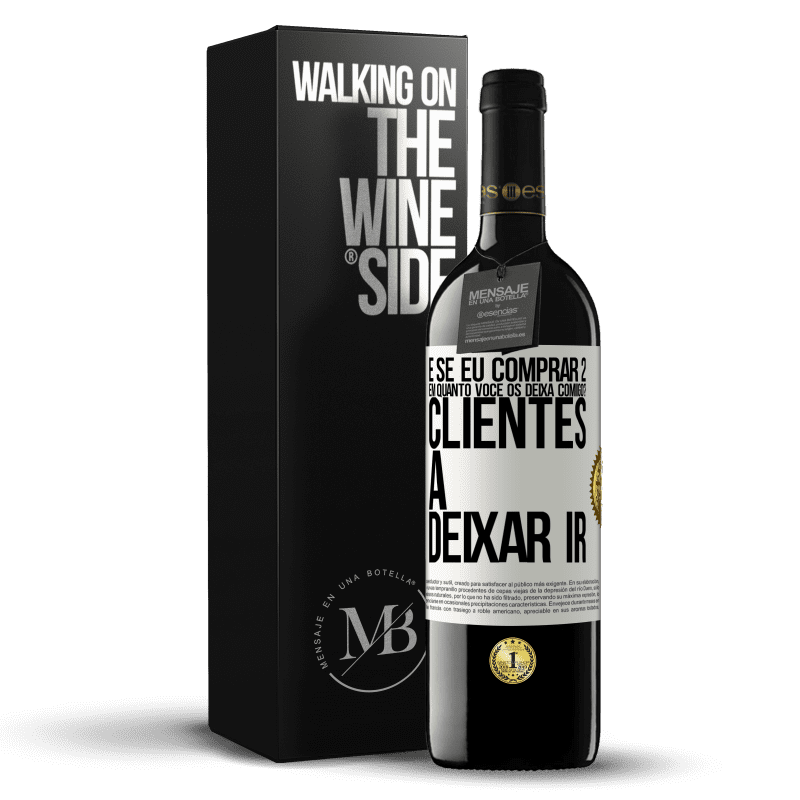 39,95 € Envio grátis | Vinho tinto Edição RED MBE Reserva e se eu comprar 2 em quanto você os deixa comigo? Clientes a deixar ir Etiqueta Branca. Etiqueta personalizável Reserva 12 Meses Colheita 2016 Tempranillo