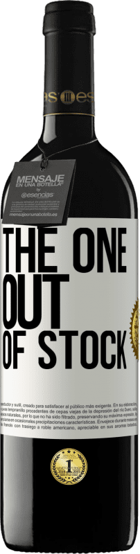 39,95 € Free Shipping | Red Wine RED Edition MBE Reserve The one out of stock White Label. Customizable label Reserve 12 Months Harvest 2016 Tempranillo