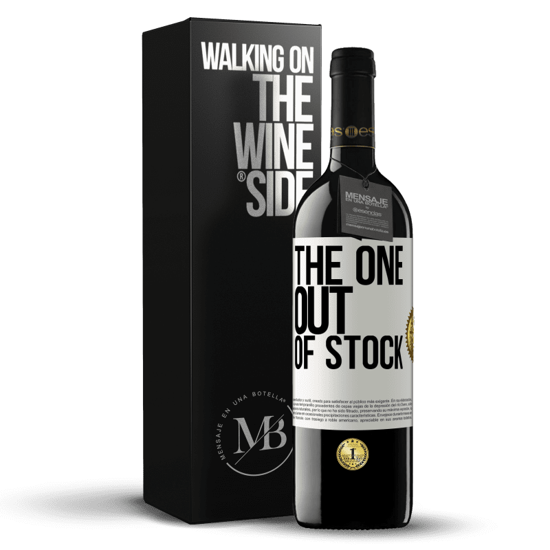 39,95 € Бесплатная доставка | Красное вино Издание RED MBE Бронировать The one out of stock Белая этикетка. Настраиваемая этикетка Бронировать 12 Месяцы Урожай 2016 Tempranillo