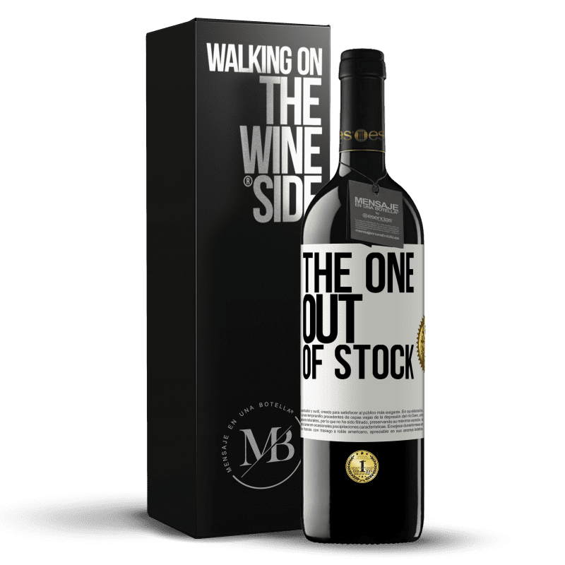 39,95 € Free Shipping | Red Wine RED Edition MBE Reserve The one out of stock White Label. Customizable label Reserve 12 Months Harvest 2014 Tempranillo