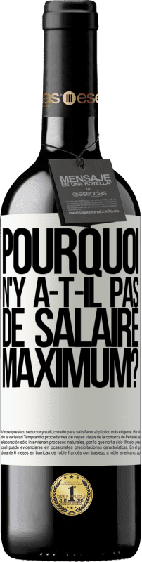 Envoi gratuit | Vin rouge Édition RED MBE Réserve pourquoi n'y a-t-il pas de salaire maximum? Étiquette Blanche. Étiquette personnalisable Réserve 12 Mois Récolte 2016 Tempranillo