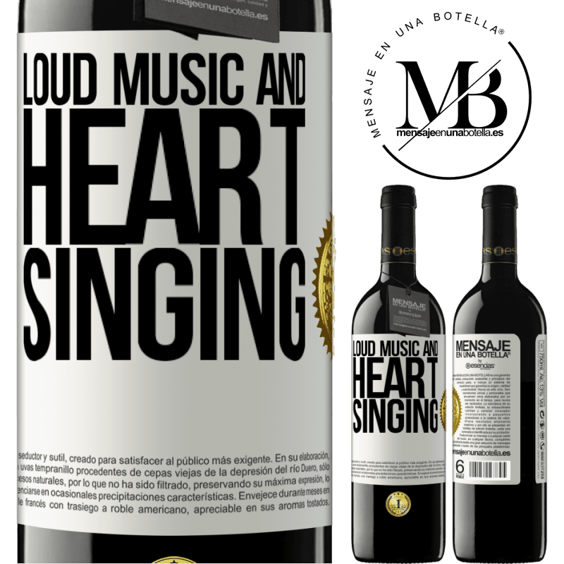 39,95 € Free Shipping | Red Wine RED Edition MBE Reserve The loud music and the heart singing White Label. Customizable label Reserve 12 Months Harvest 2014 Tempranillo