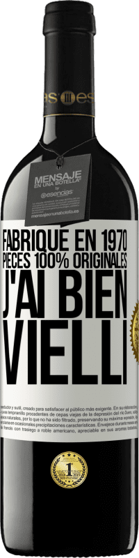 39,95 € | Vin rouge Édition RED MBE Réserve Fabriqué en 1970, pièces 100% originales. J'ai bien vielli Étiquette Blanche. Étiquette personnalisable Réserve 12 Mois Récolte 2014 Tempranillo