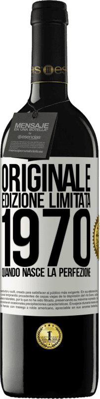 39,95 € Spedizione Gratuita | Vino rosso Edizione RED MBE Riserva Originale. Edizione Limitata. 1970. Quando nasce la perfezione Etichetta Bianca. Etichetta personalizzabile Riserva 12 Mesi Raccogliere 2016 Tempranillo