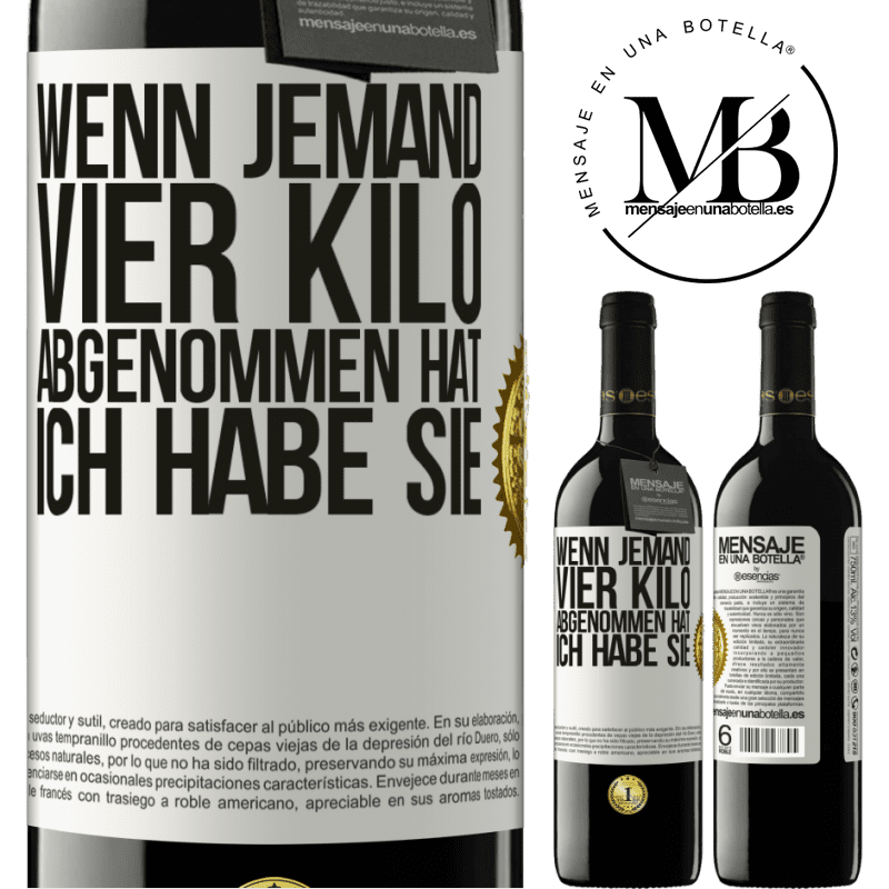 39,95 € Kostenloser Versand | Rotwein RED Ausgabe MBE Reserve Wenn jemand vier Kilo abgenommen hat, ich habe sie Weißes Etikett. Anpassbares Etikett Reserve 12 Monate Ernte 2014 Tempranillo