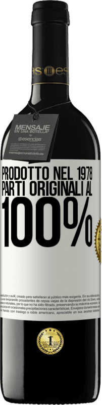 39,95 € Spedizione Gratuita | Vino rosso Edizione RED MBE Riserva Prodotto nel 1978. Parti originali al 100% Etichetta Bianca. Etichetta personalizzabile Riserva 12 Mesi Raccogliere 2016 Tempranillo