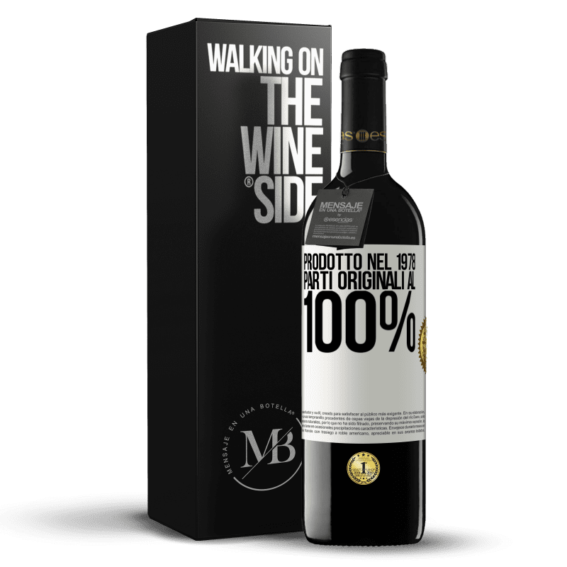 39,95 € Spedizione Gratuita | Vino rosso Edizione RED MBE Riserva Prodotto nel 1978. Parti originali al 100% Etichetta Bianca. Etichetta personalizzabile Riserva 12 Mesi Raccogliere 2015 Tempranillo