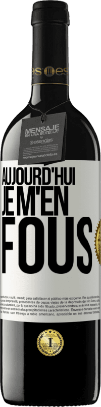 39,95 € Envoi gratuit | Vin rouge Édition RED MBE Réserve Aujourd'hui je m'en fous Étiquette Blanche. Étiquette personnalisable Réserve 12 Mois Récolte 2016 Tempranillo