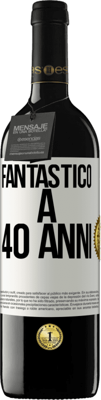 39,95 € | Vino rosso Edizione RED MBE Riserva Fantastic@ a 40 anni Etichetta Bianca. Etichetta personalizzabile Riserva 12 Mesi Raccogliere 2015 Tempranillo