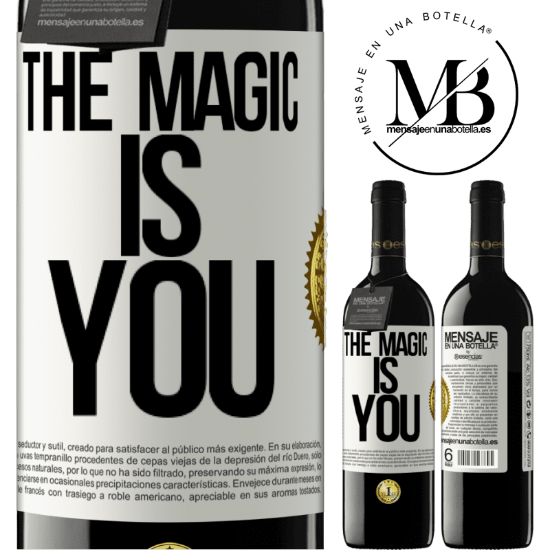 24,95 € Free Shipping | Red Wine RED Edition Crianza 6 Months The magic is you White Label. Customizable label Aging in oak barrels 6 Months Harvest 2019 Tempranillo