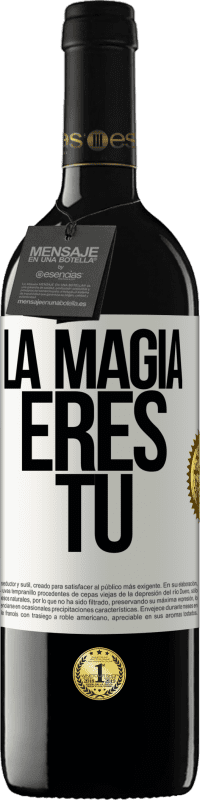 39,95 € | Vino Tinto Edición RED MBE Reserva La magia eres tú Etiqueta Blanca. Etiqueta personalizable Reserva 12 Meses Cosecha 2014 Tempranillo