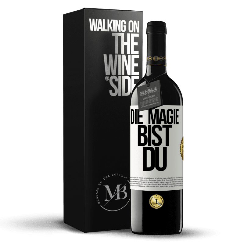 39,95 € Kostenloser Versand | Rotwein RED Ausgabe MBE Reserve Die Magie bist du Weißes Etikett. Anpassbares Etikett Reserve 12 Monate Ernte 2016 Tempranillo