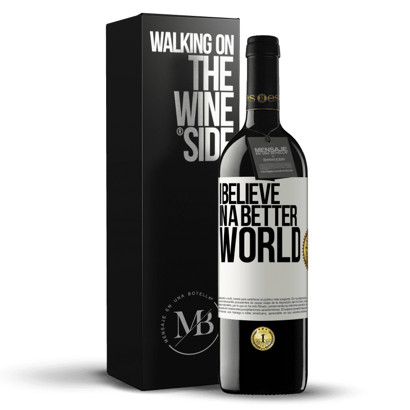 39,95 € Free Shipping | Red Wine RED Edition MBE Reserve I believe (IN) a better world White Label. Customizable label Reserve 12 Months Harvest 2014 Tempranillo