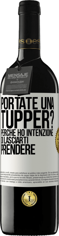 Spedizione Gratuita | Vino rosso Edizione RED MBE Riserva Portate una tupper? Perché ho intenzione di lasciarti prendere Etichetta Bianca. Etichetta personalizzabile Riserva 12 Mesi Raccogliere 2014 Tempranillo