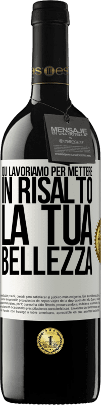 39,95 € | Vino rosso Edizione RED MBE Riserva Qui lavoriamo per mettere in risalto la tua bellezza Etichetta Bianca. Etichetta personalizzabile Riserva 12 Mesi Raccogliere 2015 Tempranillo