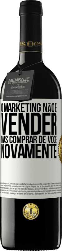 «O marketing não é vender, mas comprar de você novamente» Edição RED MBE Reserva