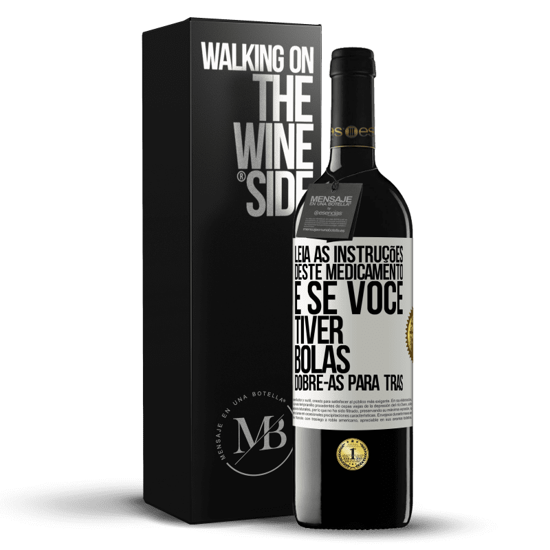 39,95 € Envio grátis | Vinho tinto Edição RED MBE Reserva Leia as instruções deste medicamento e se você tiver bolas, dobre-as para trás Etiqueta Branca. Etiqueta personalizável Reserva 12 Meses Colheita 2015 Tempranillo