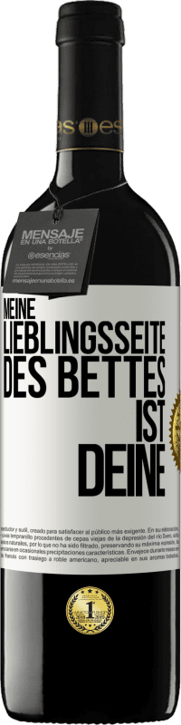 Kostenloser Versand | Rotwein RED Ausgabe MBE Reserve Meine Lieblingsseite des Bettes ist deine Weißes Etikett. Anpassbares Etikett Reserve 12 Monate Ernte 2014 Tempranillo