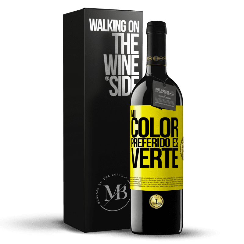 39,95 € Free Shipping | Red Wine RED Edition MBE Reserve Mi color preferido es: verte Yellow Label. Customizable label Reserve 12 Months Harvest 2015 Tempranillo