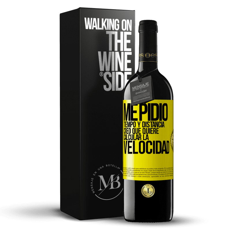 39,95 € Envío gratis | Vino Tinto Edición RED MBE Reserva Me pidió tiempo y distancia. Creo que quiere calcular la velocidad Etiqueta Amarilla. Etiqueta personalizable Reserva 12 Meses Cosecha 2015 Tempranillo