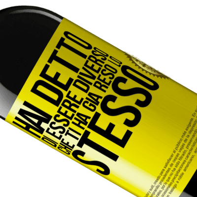 Espressioni Uniche e Personali. «Hai detto di essere diverso, che ti ha già reso lo stesso» Edizione RED MBE Riserva