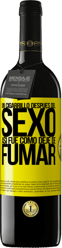 «Un cigarrillo después del sexo. Así fue como dejé de fumar» Edición RED MBE Reserva