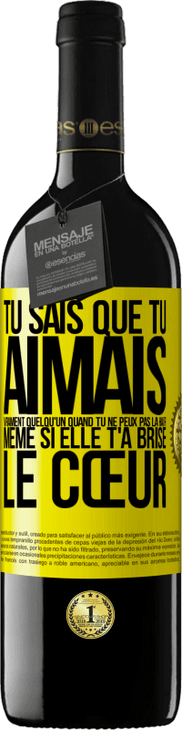 «Tu sais que tu aimais vraiment quelqu'un quand tu ne peux pas la haïr même si elle t'a brisé le cœur» Édition RED MBE Réserve