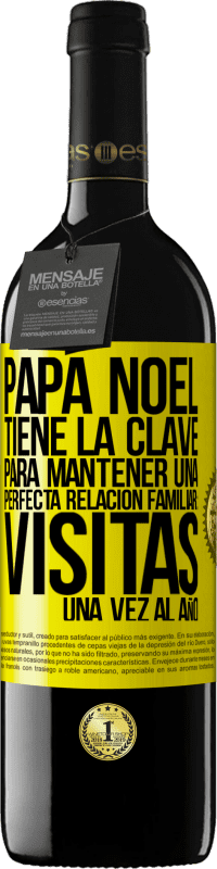 «Papá Noel tiene la clave para mantener una perfecta relación familiar: Visitas una vez al año» Edición RED MBE Reserva