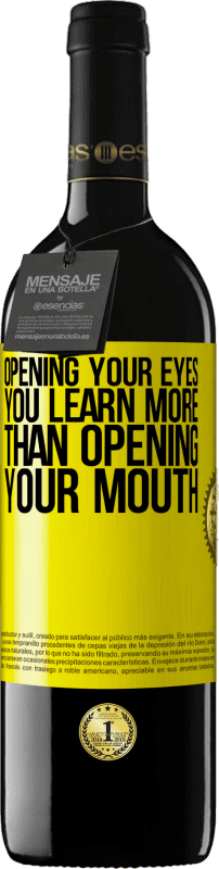 «Открыв глаза, вы узнаете больше, чем открыв рот» Издание RED MBE Бронировать