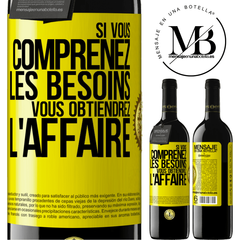 39,95 € Envoi gratuit | Vin rouge Édition RED MBE Réserve Si vous comprenez les besoins vous obtiendrez l'affaire Étiquette Jaune. Étiquette personnalisable Réserve 12 Mois Récolte 2014 Tempranillo