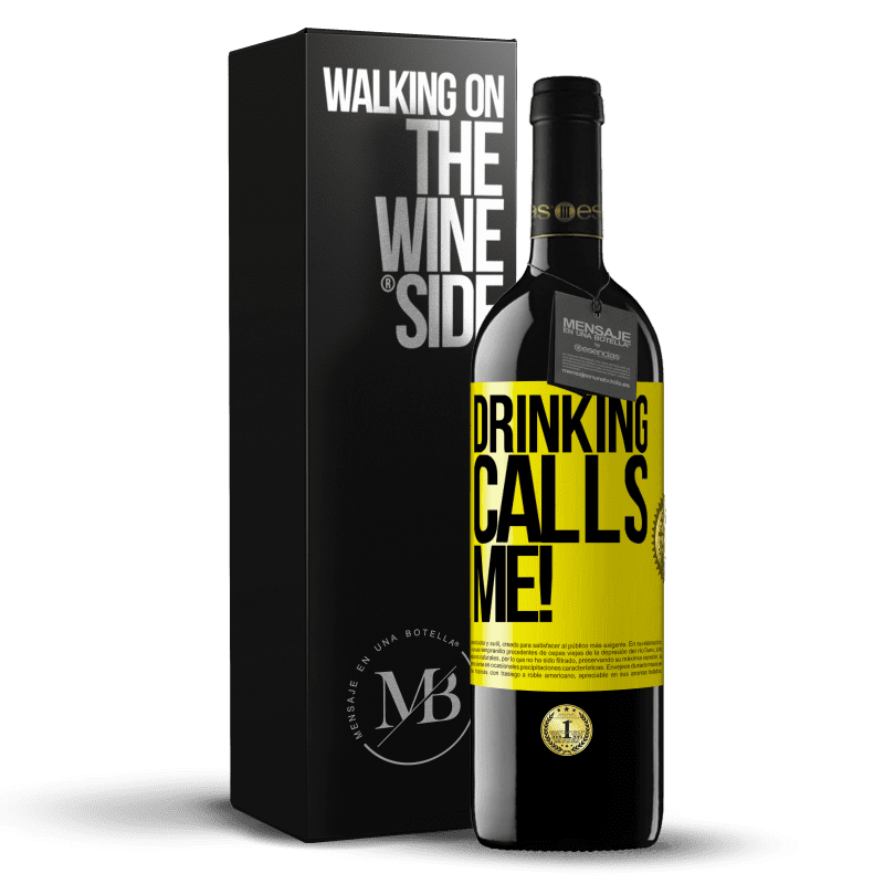 39,95 € Free Shipping | Red Wine RED Edition MBE Reserve drinking calls me! Yellow Label. Customizable label Reserve 12 Months Harvest 2014 Tempranillo