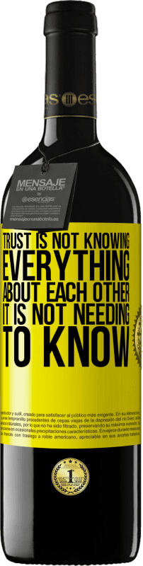 «Доверие не знает все друг о друге. Это не нужно знать» Издание RED MBE Бронировать