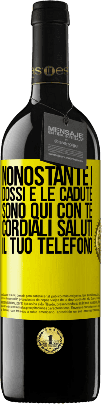 39,95 € | Vino rosso Edizione RED MBE Riserva Nonostante i dossi e le cadute, sono qui con te. Cordiali saluti, il tuo telefono Etichetta Gialla. Etichetta personalizzabile Riserva 12 Mesi Raccogliere 2014 Tempranillo