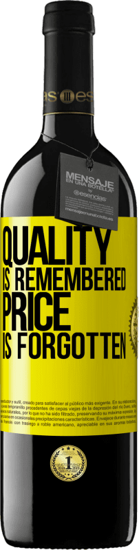 «Quality is remembered, price is forgotten» RED Edition MBE Reserve
