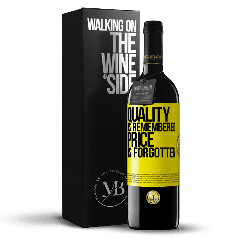 39,95 € Free Shipping | Red Wine RED Edition MBE Reserve Quality is remembered, price is forgotten Yellow Label. Customizable label Reserve 12 Months Harvest 2014 Tempranillo