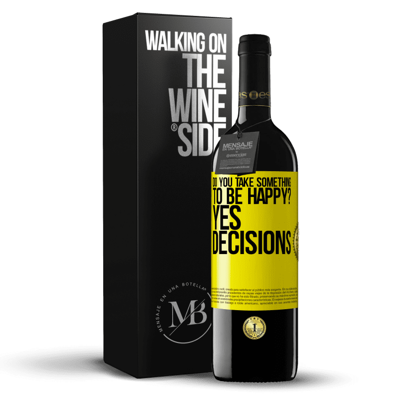 39,95 € Free Shipping | Red Wine RED Edition MBE Reserve do you take something to be happy? Yes, decisions Yellow Label. Customizable label Reserve 12 Months Harvest 2014 Tempranillo