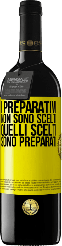 Spedizione Gratuita | Vino rosso Edizione RED MBE Riserva I preparativi non sono scelti, quelli scelti sono preparati Etichetta Gialla. Etichetta personalizzabile Riserva 12 Mesi Raccogliere 2014 Tempranillo