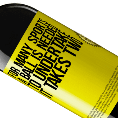 Unique & Personal Expressions. «For many sports a ball is needed. To undertake, it takes two» RED Edition MBE Reserve