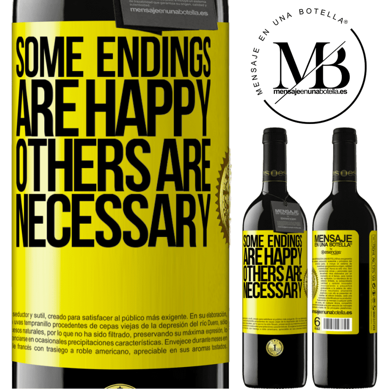 24,95 € Free Shipping | Red Wine RED Edition Crianza 6 Months Some endings are happy. Others are necessary Yellow Label. Customizable label Aging in oak barrels 6 Months Harvest 2019 Tempranillo