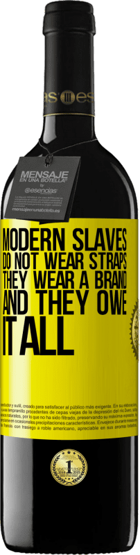 «Modern slaves do not wear straps. They wear a brand and they owe it all» RED Edition MBE Reserve