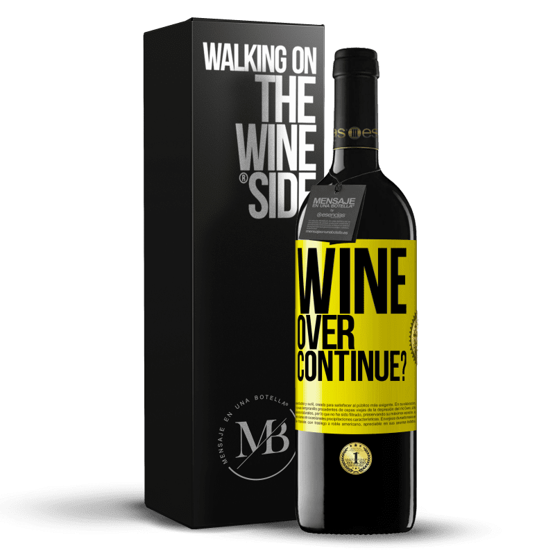 39,95 € Envio grátis | Vinho tinto Edição RED MBE Reserva Wine over. Continue? Etiqueta Amarela. Etiqueta personalizável Reserva 12 Meses Colheita 2015 Tempranillo